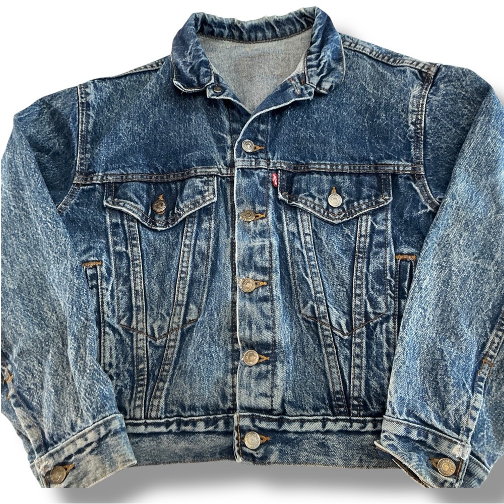 Stone Washed Acid Washed Jean Jacket - Picture 4 of 14